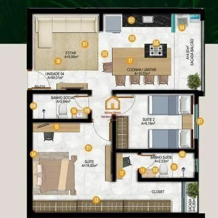 Buy this 2 bed apartment on Rua Lucila Prata in Setor Santo André, Aparecida de Goiânia - GO