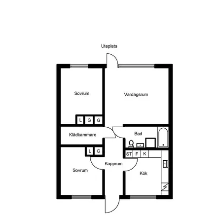 Rent this 1 bed apartment on Februarivägen 62 in 863 35 Sundsvall, Sweden