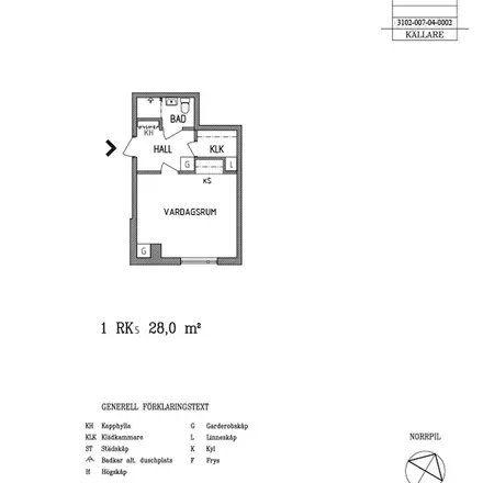 Rent this 1 bed apartment on Norra Köpmangatan 42 in 803 21 Gävle, Sweden