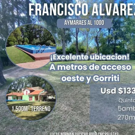 Buy this 3 bed house on Aymaraes in Luchetti 1, 1746 Francisco Álvarez