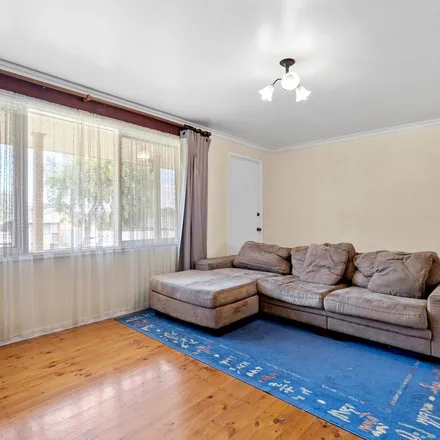 Rent this 3 bed apartment on Poznan Crescent in Hackham West SA 5163, Australia