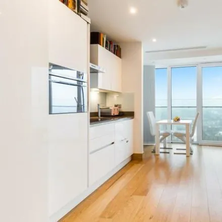 Rent this studio loft on Baltimore Tower in 25 Crossharbour Plaza, Millwall