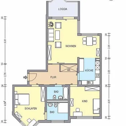 Rent this 3 bed apartment on Hugo-Heimann-Straße 23 in 12353 Berlin, Germany