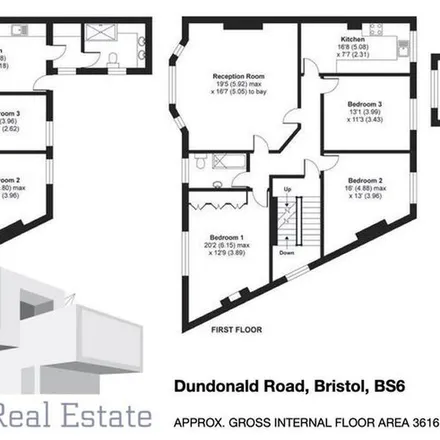 Rent this 3 bed apartment on 8 Dundonald Road in Bristol, BS6 7LX