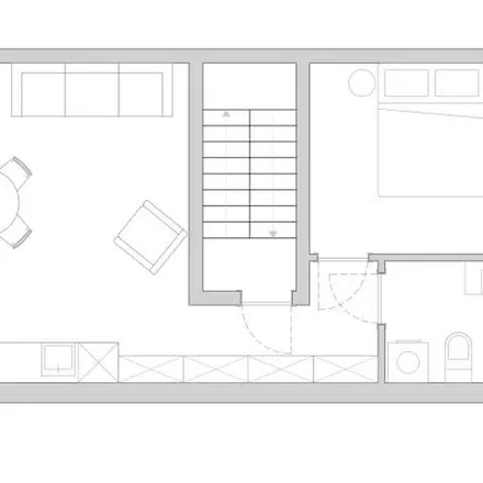 Rent this 1 bed apartment on Rue de la Verdure - Loofstraat 24 in 1000 Brussels, Belgium
