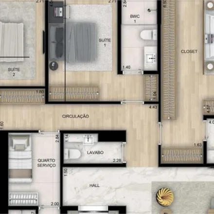 Buy this 3 bed apartment on Rua Paulo Gorski 888 in Mossunguê, Curitiba - PR