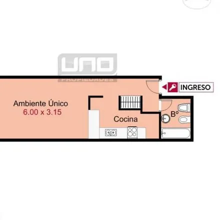 Rent this studio apartment on Italia 2040 in Abasto, Rosario