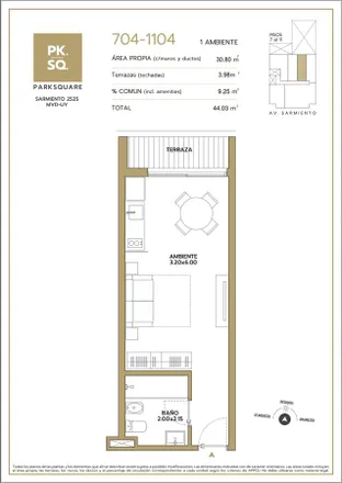 Buy this 1 bed apartment on Avenida Sarmiento 2519 in 2525, 11311 Montevideo