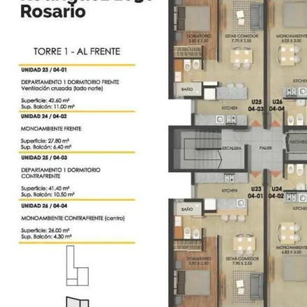 Buy this studio apartment on Santiago 1165 in Nuestra Señora de Lourdes, Rosario