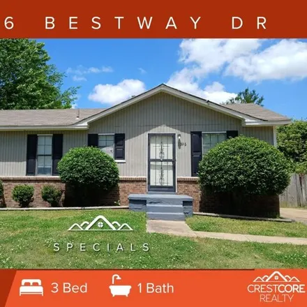 Rent this 3 bed house on 3460 Bestway Drive in Memphis, TN 38118