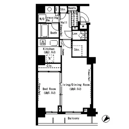 Image 2 - Park Axis Tsukishima, 14 Tsukuda Boulevard, Tsukuda, Chuo, 104-0051, Japan - Apartment for rent