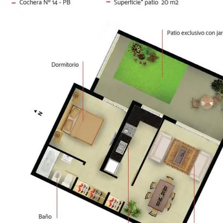 Buy this 1 bed apartment on Güemes 50 in Distrito Ciudad de Godoy Cruz, Argentina