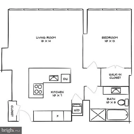 Rent this 1 bed apartment on 2200 Benjamin Franklin Pkwy Unit 1b-n0108 in Philadelphia, Pennsylvania