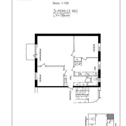 Rent this 3 bed apartment on Sundsgatan 31 in 941 33 Piteå, Sweden