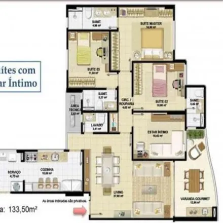 Buy this 4 bed apartment on Edifício Residencial Abrolhos in Rua Anquises Reis 139, Jardim Armação