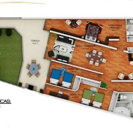 Buy this 3 bed apartment on Los Crisantemos in Santiago de Surco, Lima Metropolitan Area 10853