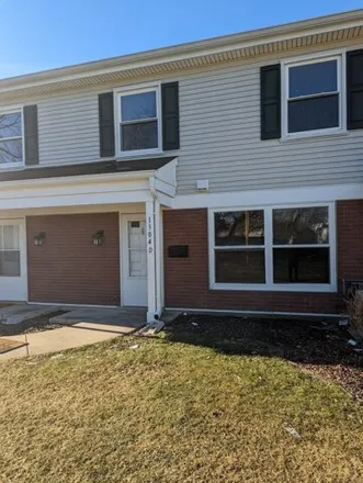 Rent this 3 bed townhouse on 7698 Bristol Lane in Hanover Park, Schaumburg Township