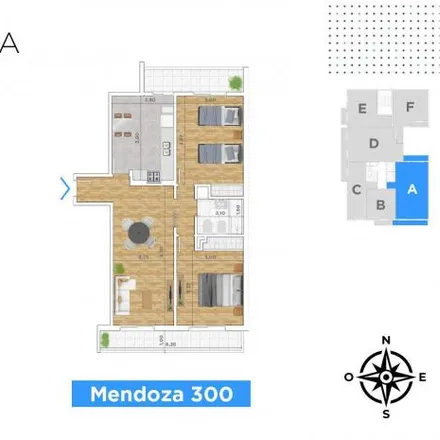 Buy this 2 bed apartment on Mendoza 394 in Martin, Rosario
