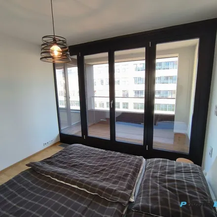Rent this 1 bed apartment on Základní škola Bohumila Hrabala – Na Korábě in Na Korábě, 180 48 Prague