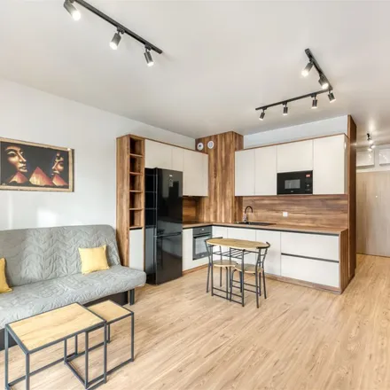 Rent this 1 bed apartment on Księdza Biskupa Wincentego Tymienieckiego 62 in 90-337 Łódź, Poland
