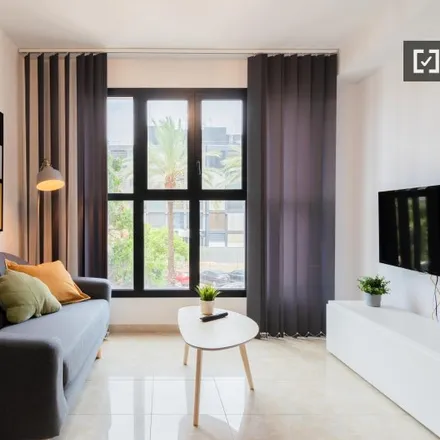 Rent this studio apartment on Carrer del Serpis in Valencia, Spain