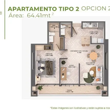 Buy this 2 bed apartment on Calle 86 in Tinajas, 660005 Perimetro Urbano Pereira