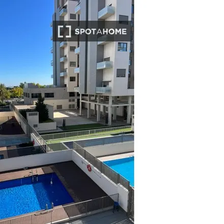 Rent this 3 bed apartment on Polideportivo de Quatre Carreres in Carrer del Bomber Ramon Duart, 46013 Valencia
