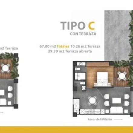 Buy this 1 bed apartment on Calle López Cotilla 2139 in Arcos Vallarta, 44130 Guadalajara