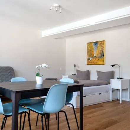 Rent this studio apartment on HITrental Marktplatz Apartments in Rümelinsplatz 1, 4001 Basel