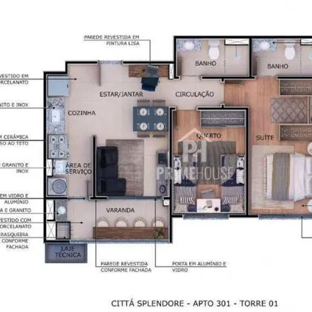 Buy this 2 bed apartment on Avenida Osvaldo da Silva Corrêa in Despraiado, Cuiabá - MT