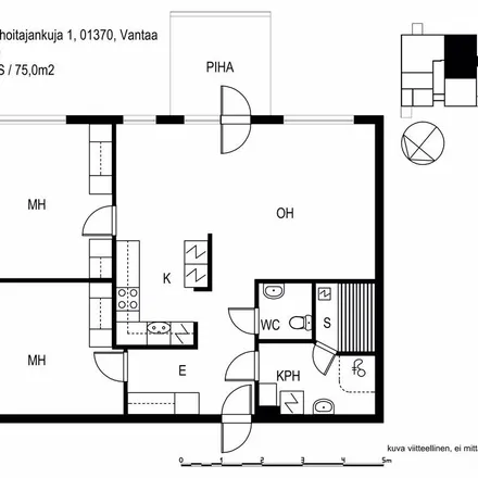 Rent this 3 bed apartment on Metsänhoitajankuja 1 in 01370 Vantaa, Finland