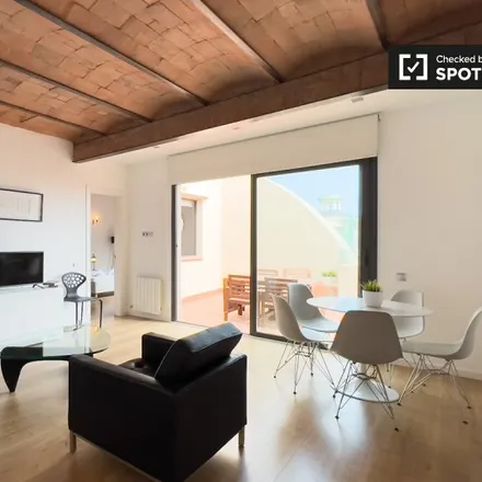 Rent this 3 bed apartment on CatalunyaCaixa in Plaça d'Antoni Maura, 6