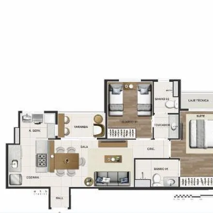 Buy this 2 bed apartment on Mercado 301 in Quadra 301 Conjunto 10, Águas Claras - Federal District