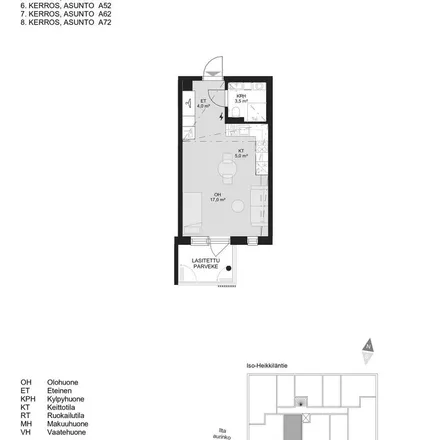 Rent this 1 bed townhouse on Solina 11 in Iso-Heikkiläntie 23, 20200 TURKU