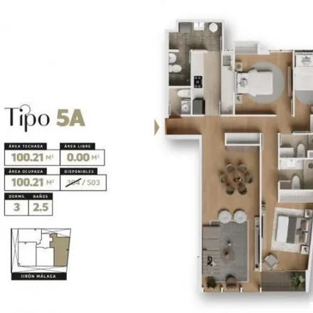 Buy this 3 bed apartment on Calle Córdova in Santiago de Surco, Lima Metropolitan Area 15039