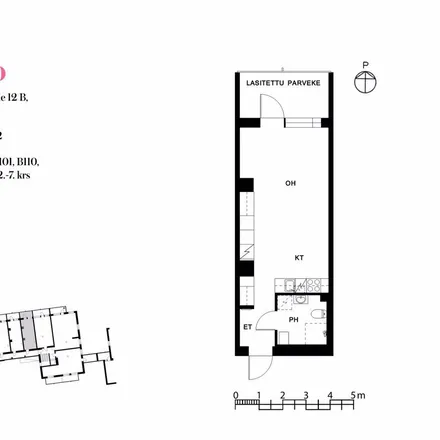 Rent this 1 bed apartment on Niittykummuntie 12 in 02200 Espoo, Finland
