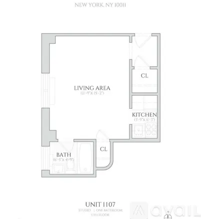 Image 9 - 208 W 23rd St, Unit 807 - Apartment for rent