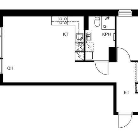 Rent this 2 bed apartment on Kallvikintie 91 in 00960 Helsinki, Finland
