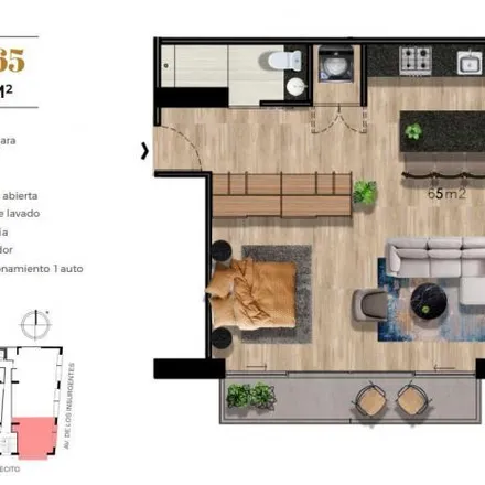 Buy this 1 bed apartment on Garabatos Insurgentes in Calle Montecito 675, Benito Juárez