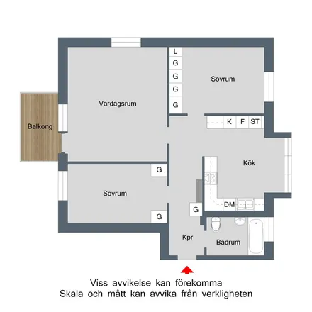 Rent this 3 bed apartment on Risings väg 23A in 612 35 Finspång, Sweden