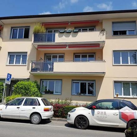Rent this 3 bed apartment on Avenue de Senalèche 24 in 1009 Pully, Switzerland