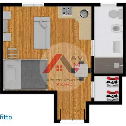 Rent this 1 bed apartment on Via Bordighera in 20143 Milan MI, Italy