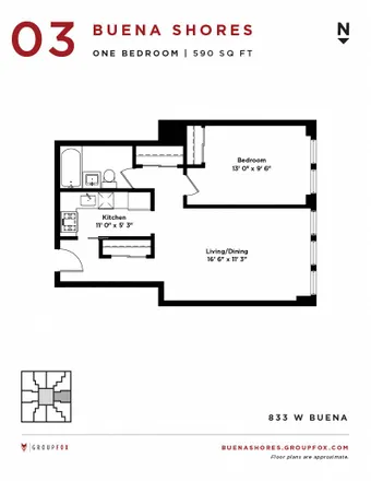 Image 1 - 833 West Buena Avenue - Apartment for rent