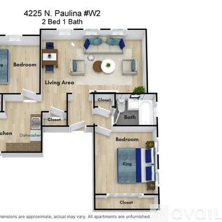 Rent this 2 bed apartment on 4225 N Paulina St