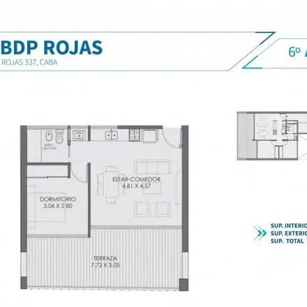 Buy this 1 bed apartment on Rojas 352 in Caballito, C1405 CNV Buenos Aires