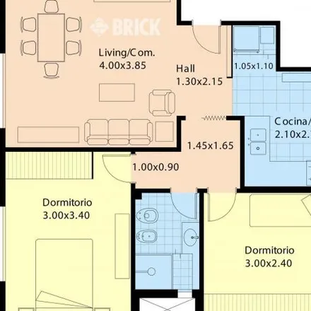 Buy this 2 bed apartment on Emilio Mitre 1445 in Parque Chacabuco, C1406 COB Buenos Aires