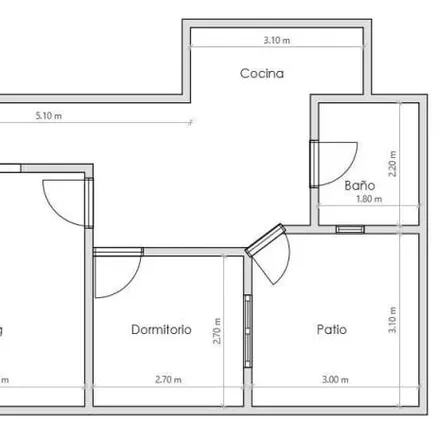 Image 1 - Doctor Luis Belaustegui 1206, Caballito, C1416 DJX Buenos Aires, Argentina - Apartment for rent