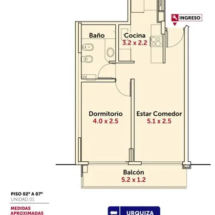 Buy this 1 bed apartment on Justo José de Urquiza 2097 in Rosario Centro, Rosario