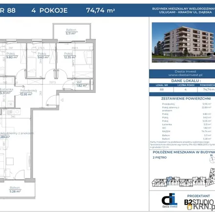 Buy this 4 bed apartment on Dąbska 14 in 31-571 Krakow, Poland