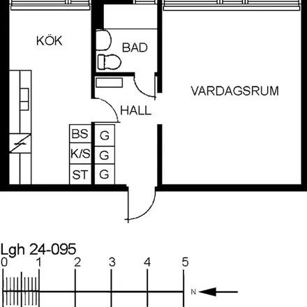 Rent this 1 bed apartment on unnamed road in 382 41 Nybro, Sweden